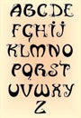 This is a decorative alphabet