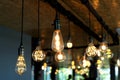 Decorative antique tungsten light bulbs