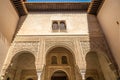 Decorative arabesque in Mexuar room Alhambra in Granada, Spain Royalty Free Stock Photo