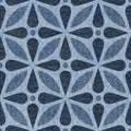 Decorative Arabic pattern - Blue jeans texture