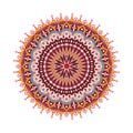 Decorative arabic round lace ornate mandala.