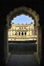 Decorative arches of Jahangir Mahal Palace at Orchha