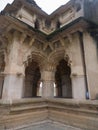 Decorative arches of Lotus Mahal a two-storeyed pavilion Royalty Free Stock Photo