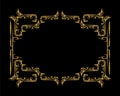 Decorative artistic ornamental floral frame design