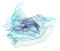 Decorative and artistic smoky line art illustrations. Generative, soft, color & concept.