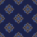 Decorative Asian Folk Seamless Pattern. Royalty Free Stock Photo