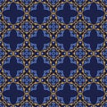 Decorative Asian Folk Seamless Pattern. Royalty Free Stock Photo