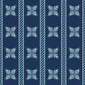 Decorative Asian Folk Seamless Pattern. Royalty Free Stock Photo