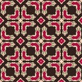 Decorative Asian Folk Seamless Pattern. Royalty Free Stock Photo