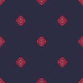 Decorative Asian Folk Seamless Pattern. Decorative Asian Folk Seamless Pattern