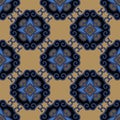 Decorative Asian Folk Seamless Pattern. Ornament of Asian Nomads: Kyrgyz, Kazakhs