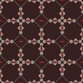 Decorative Asian Folk Seamless Pattern Royalty Free Stock Photo