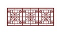Decorative Asian Lattice Panel for Interior Design, vector design Generative AI Royalty Free Stock Photo