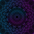 Decorative background with colourful mandala design