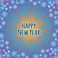 Decorative background for a Happy new year.