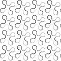 Decorative background seamless pattern with curls