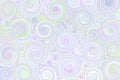 Decorative background, spiral intermingling of pastel shades of green, pink and blue