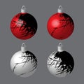 Decorative Balls Blotted for Christmas Tree Royalty Free Stock Photo