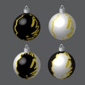 Decorative Balls Blotted for Christmas Tree