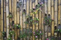 Decorative bamboo fence