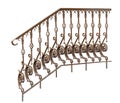 Decorative banisters, railing. Royalty Free Stock Photo