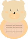 Decorative bear letter stationery