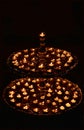 Decorative beautiful traditional Diwali Diya or lamps