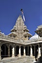 Decorative and beautifully carved Ranakpur Jain temple or Chaturmukha Dharana Vihara