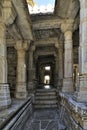 Decorative and beautifully carved Ranakpur Jain temple or Chaturmukha Dharana Vihara