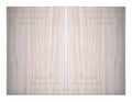 Decorative beige and white two oak wooden kitchen cabinet door Royalty Free Stock Photo