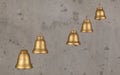 Decorative bell handmade ceramics, sonorous and melodious. Royalty Free Stock Photo