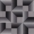 Decorative beveled geometric tiles - Modern graphic design - Black textured pattern