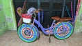 decorative bicycle in commemoration of the hijri new year