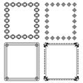 Decorative black frames Royalty Free Stock Photo