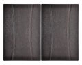 Decorative black two oak wooden kitchen cabinet door Royalty Free Stock Photo