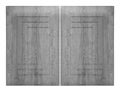 Decorative black white two oak wooden kitchen cabinet door Royalty Free Stock Photo