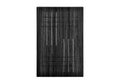 Decorative black white wood patterned kitchen cabinet door isolated white background