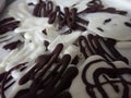Decorative black and whitechocolate candy Royalty Free Stock Photo