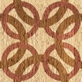 Decorative blended circles - seamless background - Interior Design pattern - Abstract decorative panels - walnut wood texture