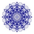 Decorative blue flower Royalty Free Stock Photo