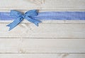 Decorative blue ribbon