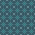 Decorative Blue tile pattern design. Vector illustration. Tile Seamless Pattern Design, Wallpaper Royalty Free Stock Photo