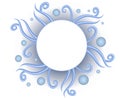 Decorative Blue Web Site Logo Royalty Free Stock Photo