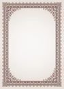 Decorative border frame certificate template vector