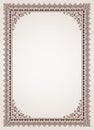 Decorative border frame certificate template vector