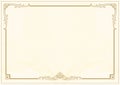 Decorative border and frame template in square shape, vintage frame design for certificate, diploma, voucher and greeting card Royalty Free Stock Photo