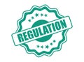 Decorative Border Regulation Rubber Stamp for Standards and Policy Royalty Free Stock Photo