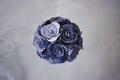 Decorative bouqet of blue roses Royalty Free Stock Photo