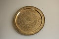 Decorative brass platter made in India