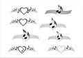 Decorative break elements with musical notes